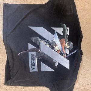 YoungLA X AOT cropped Eren tee